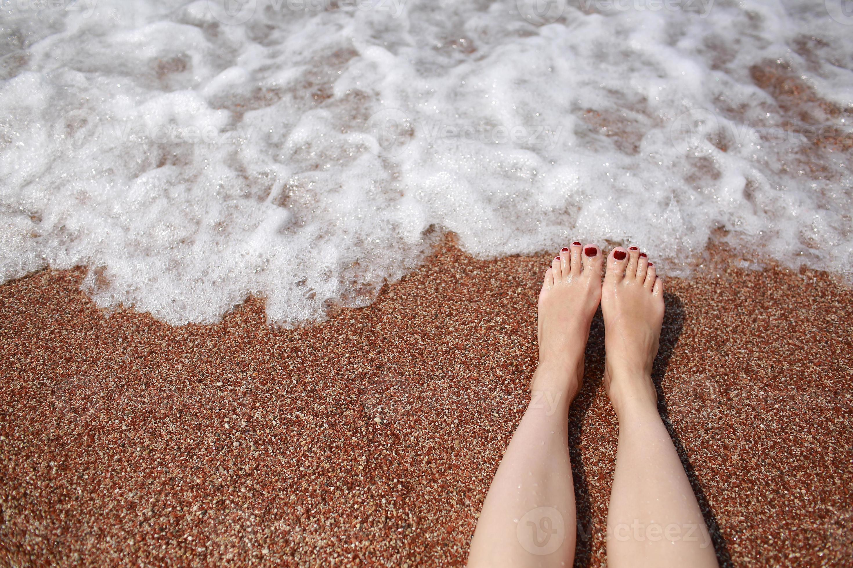 piedi spiaggia scarpe vacanza