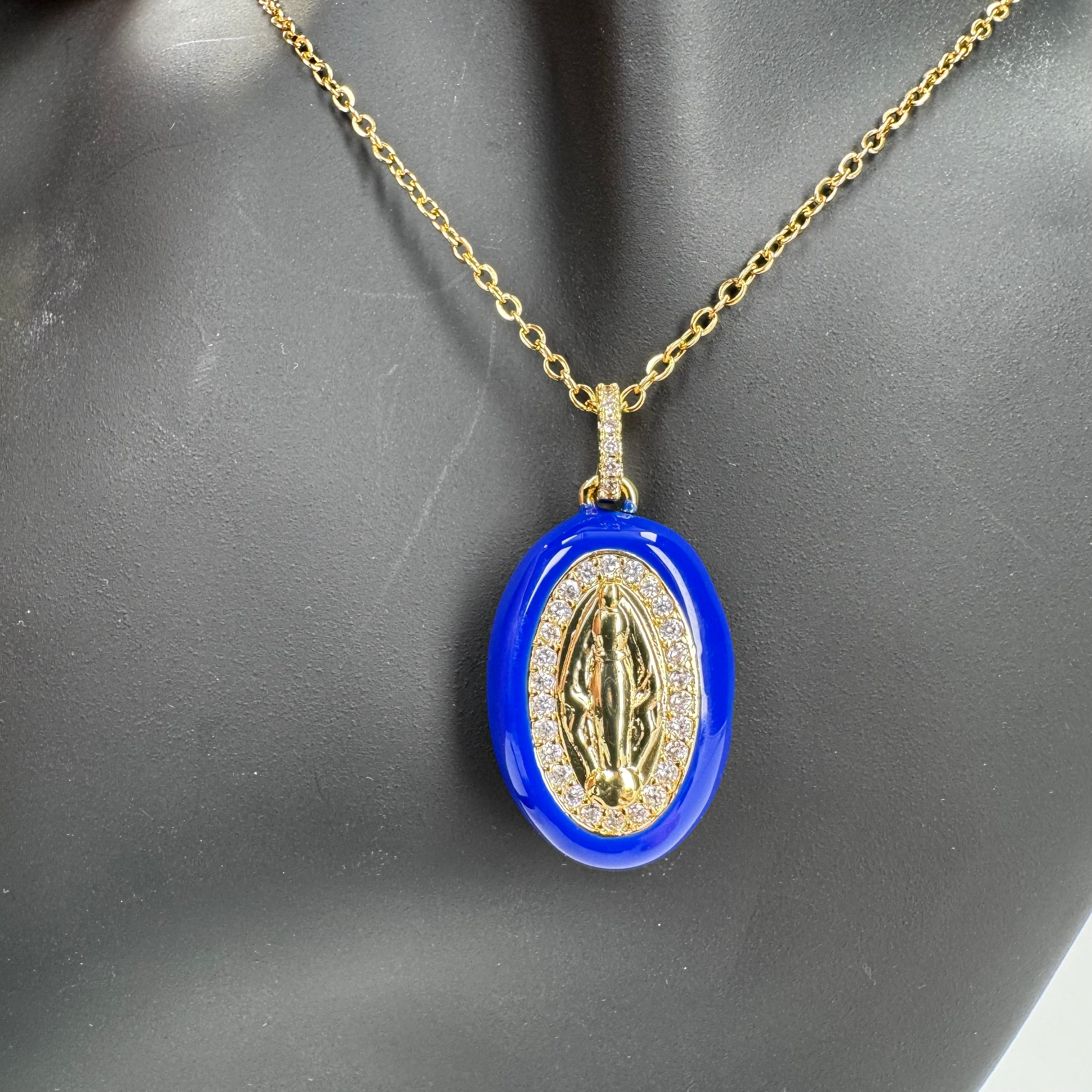 Collana Madonnina in Resina
