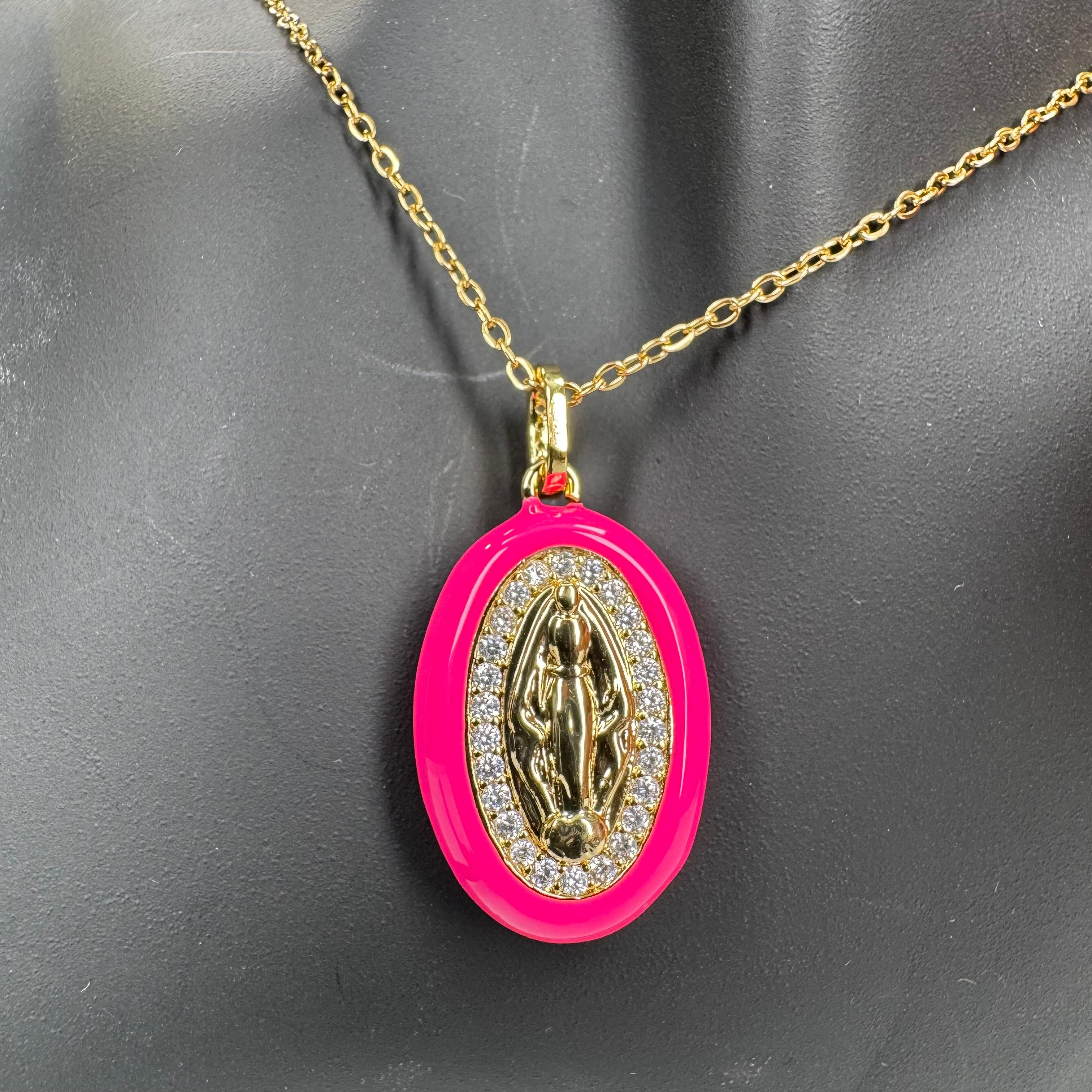 Collana Madonnina in Resina