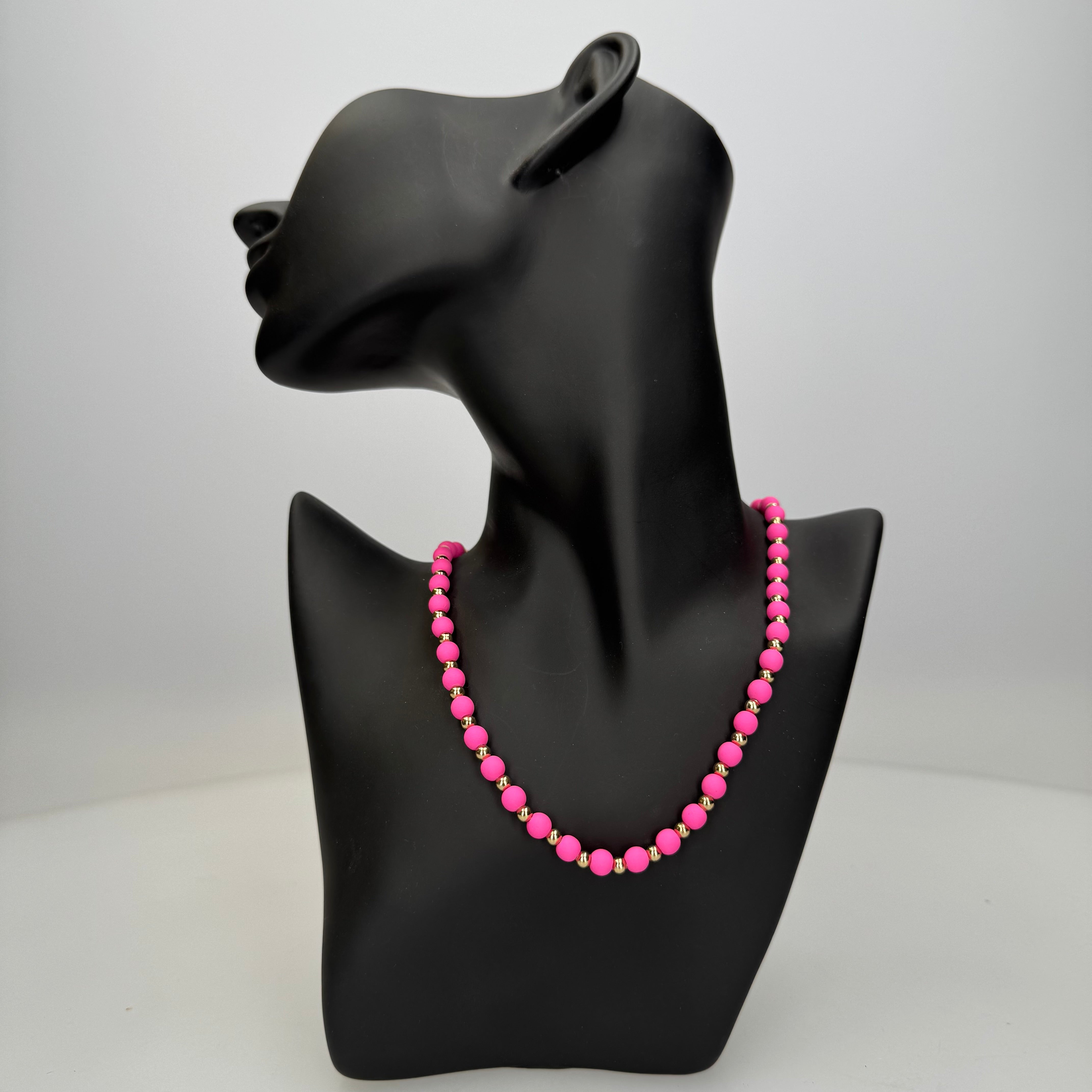 Collana perle colorate medie