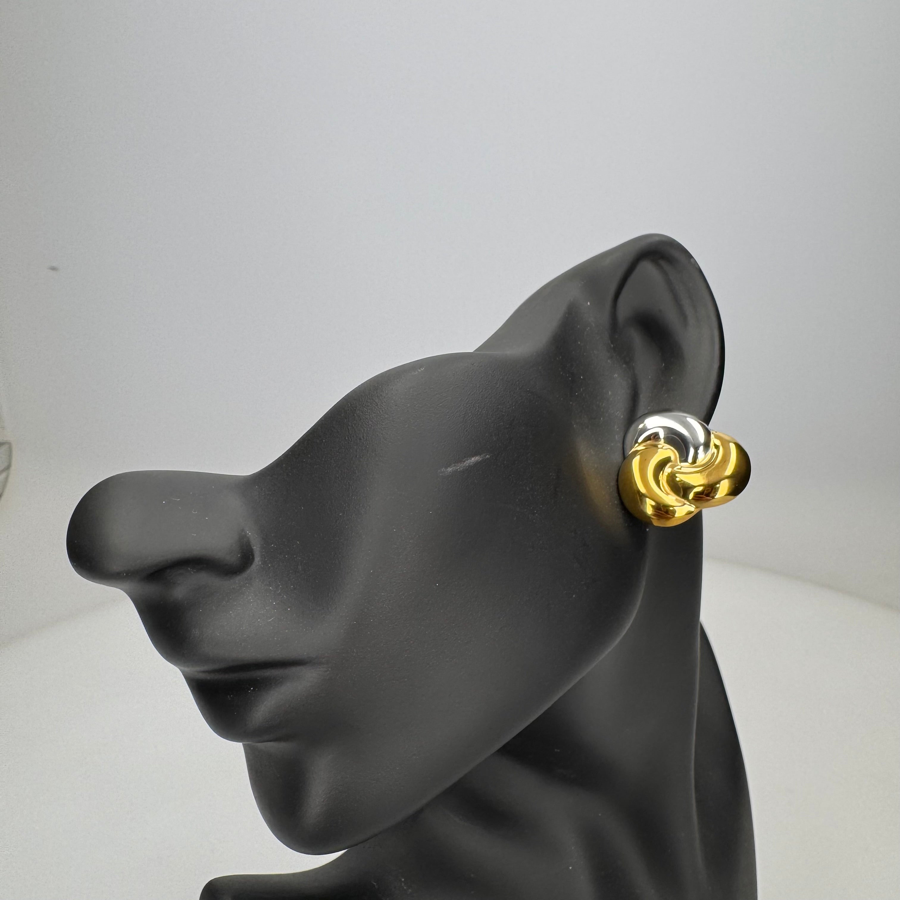 Orecchini nodo bicolore