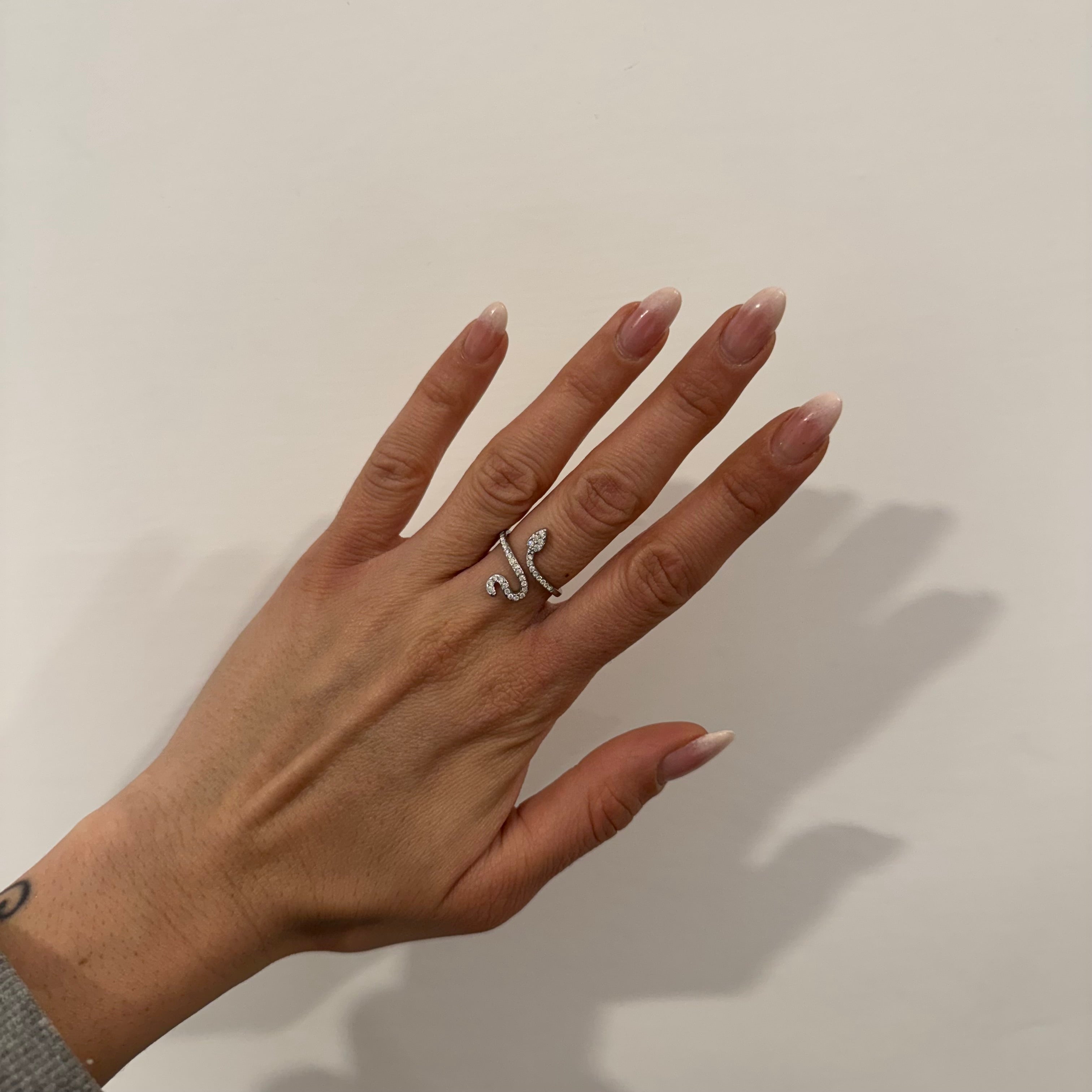 Anello Serpente Strass