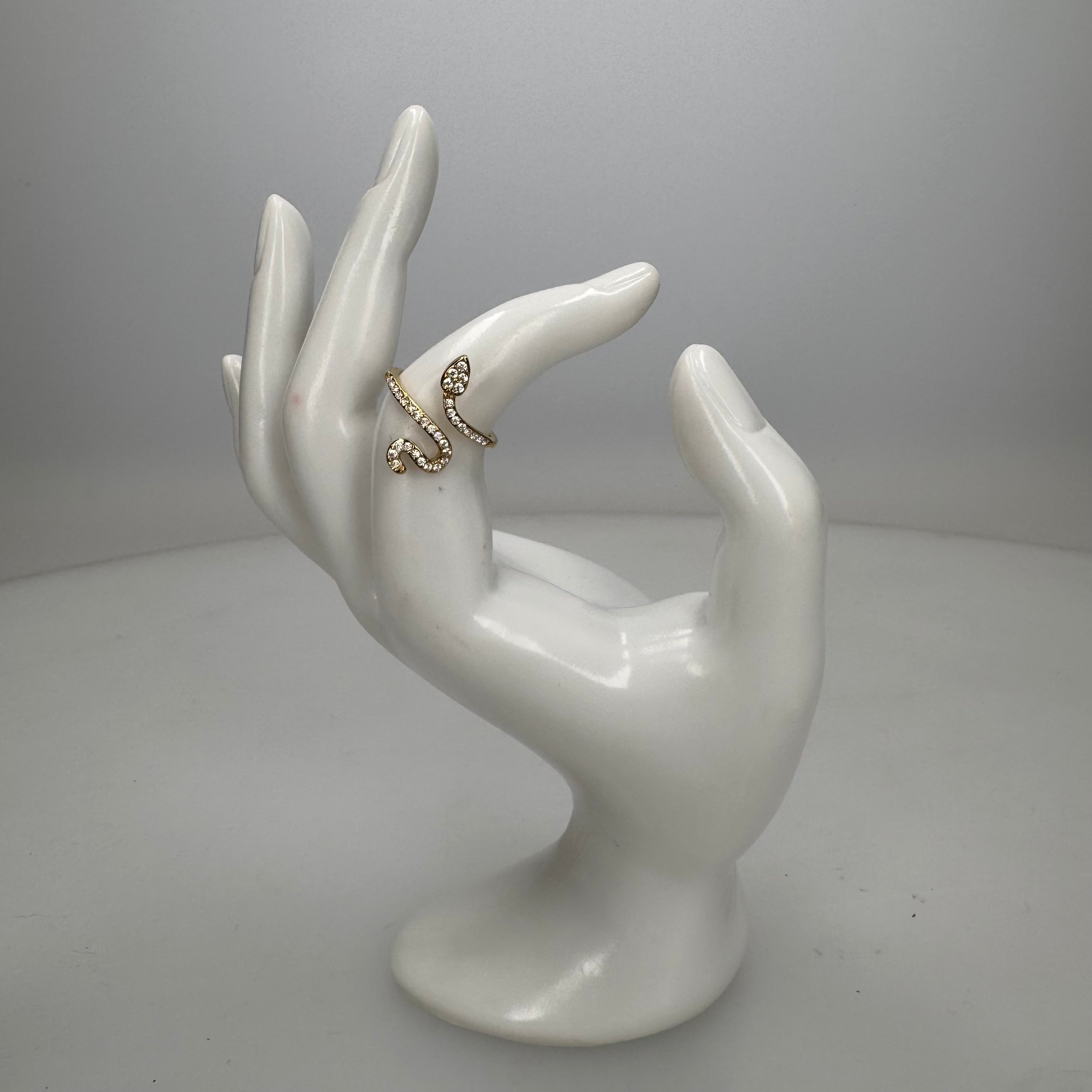 Anello Serpente Strass