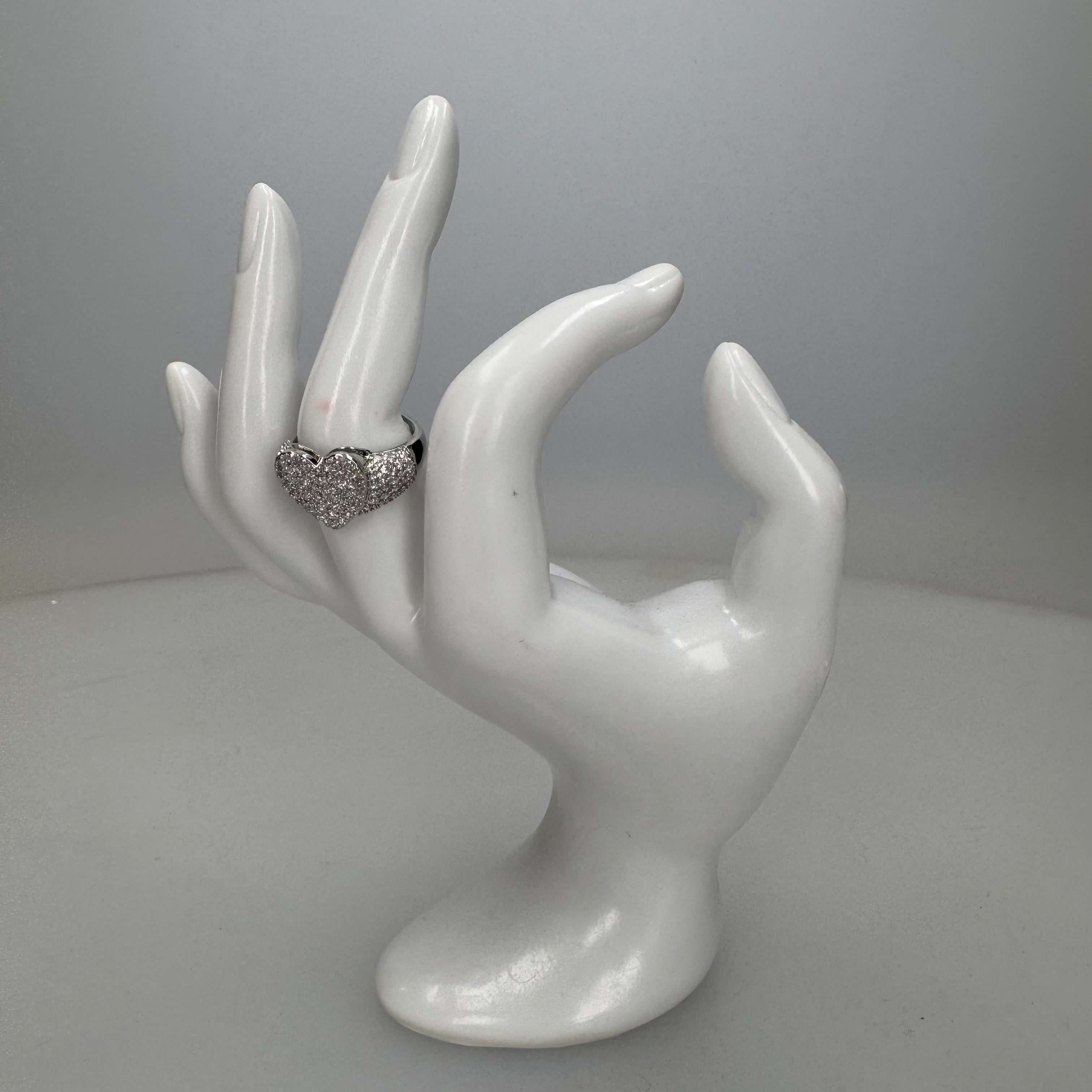 Anello Cuore Strass
