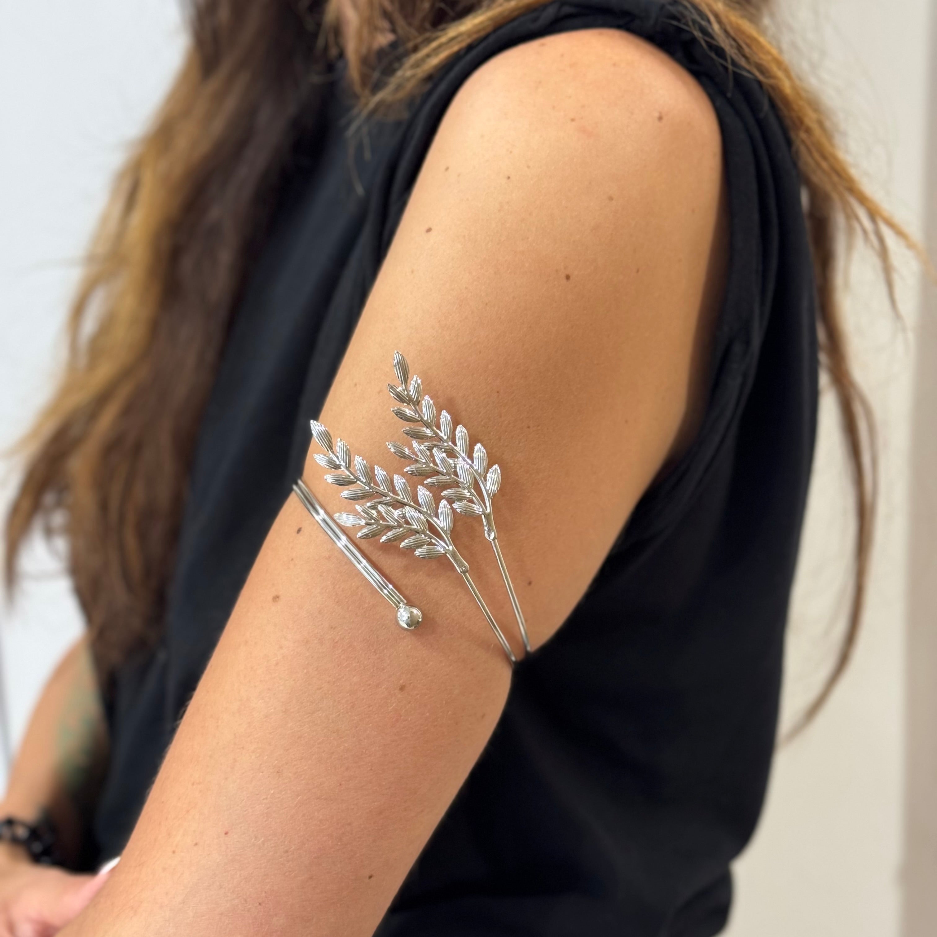 Bracciale Rigido Foglie