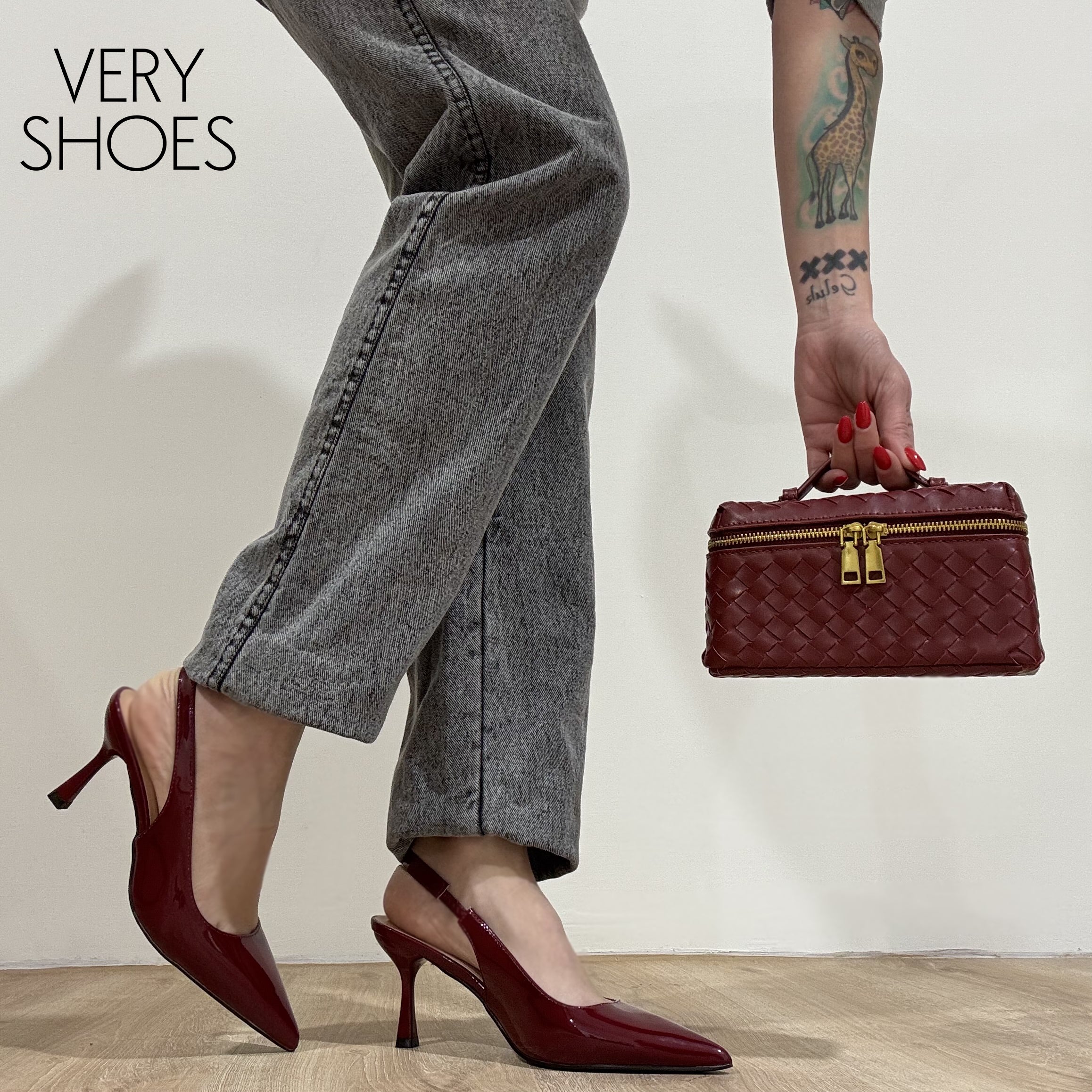 La donna moda CIC-340WINE RED