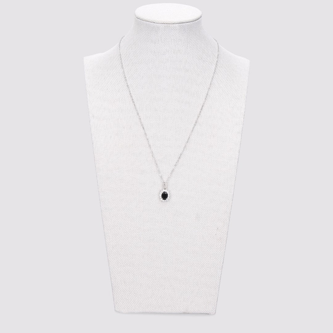 Collana Punto Luce Pavé Argento