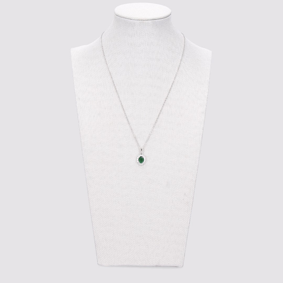 Collana Punto Luce Pavé Argento