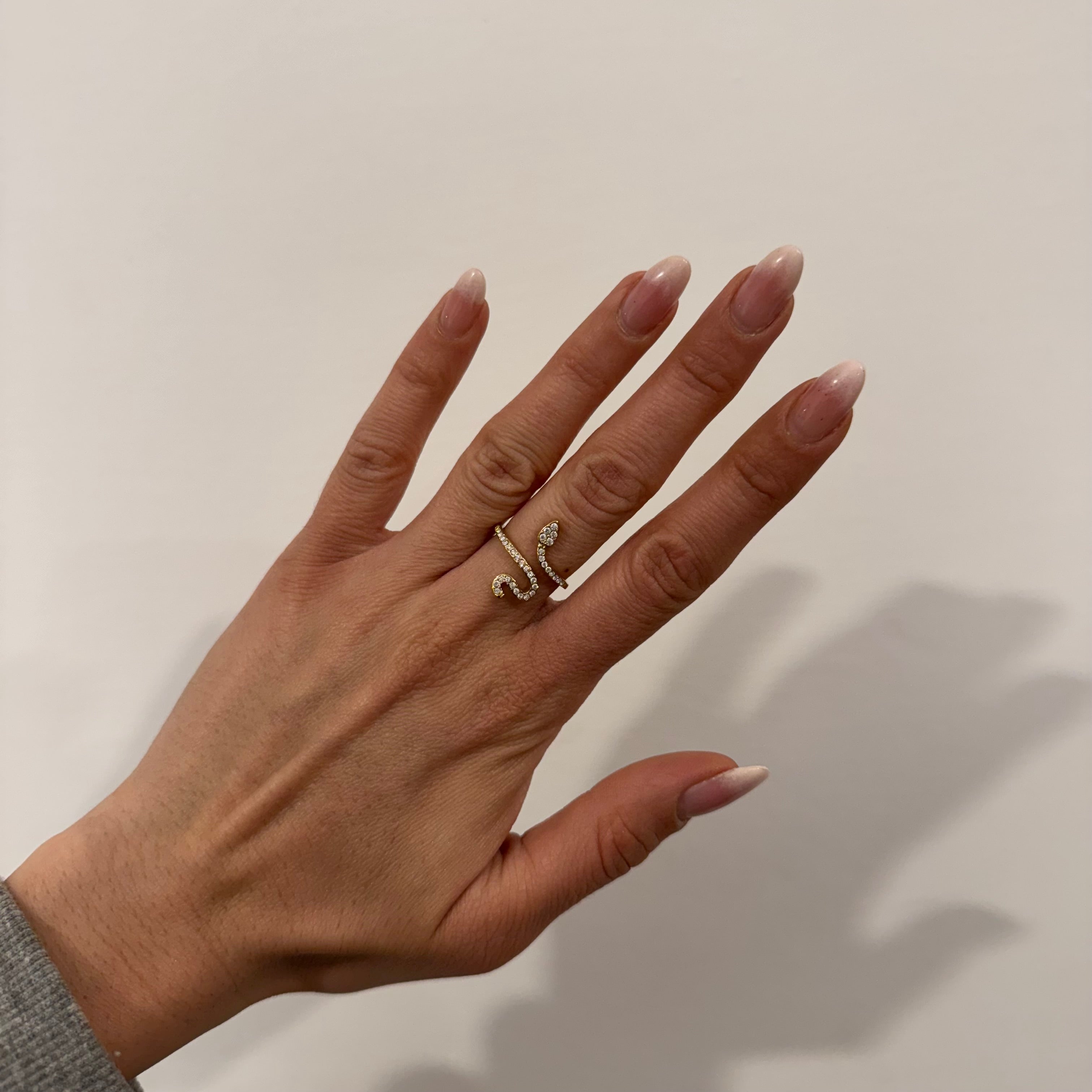 Anello Serpente Strass