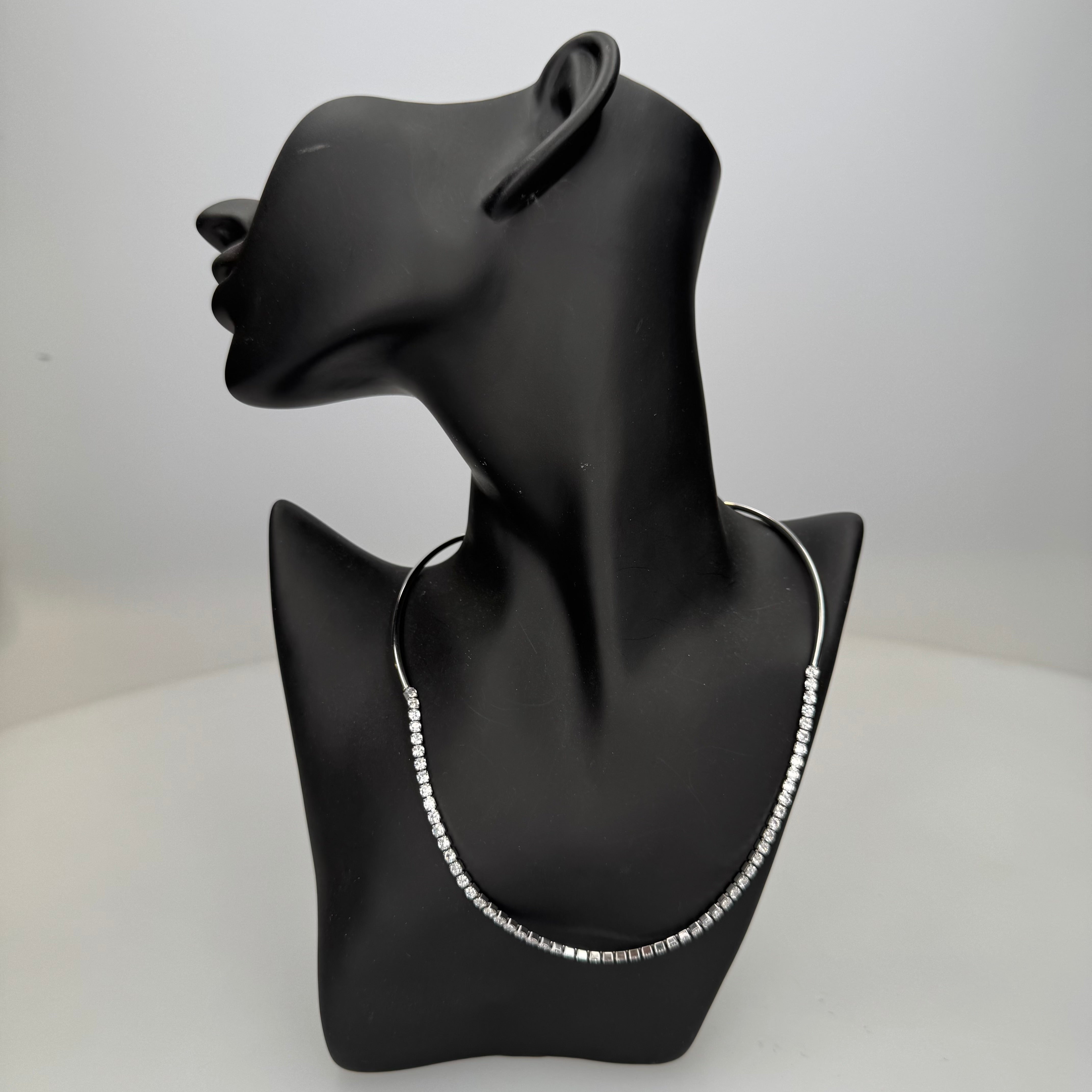 Collana Mezzo Tennis Semirigida