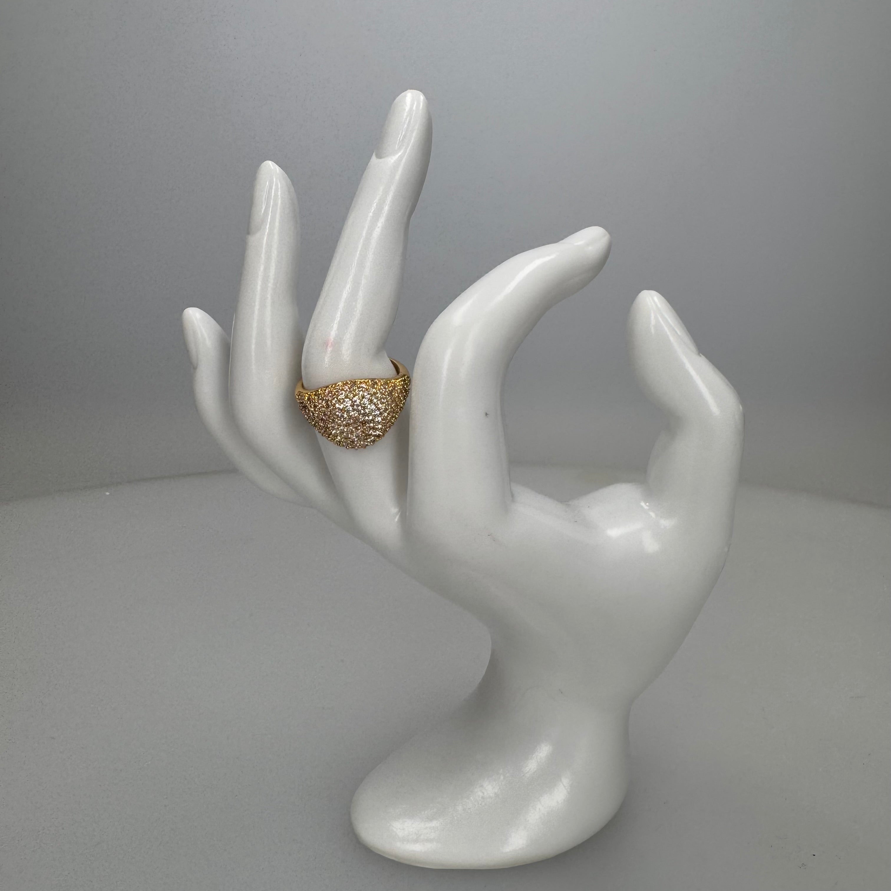 Anello Sigillo Strass