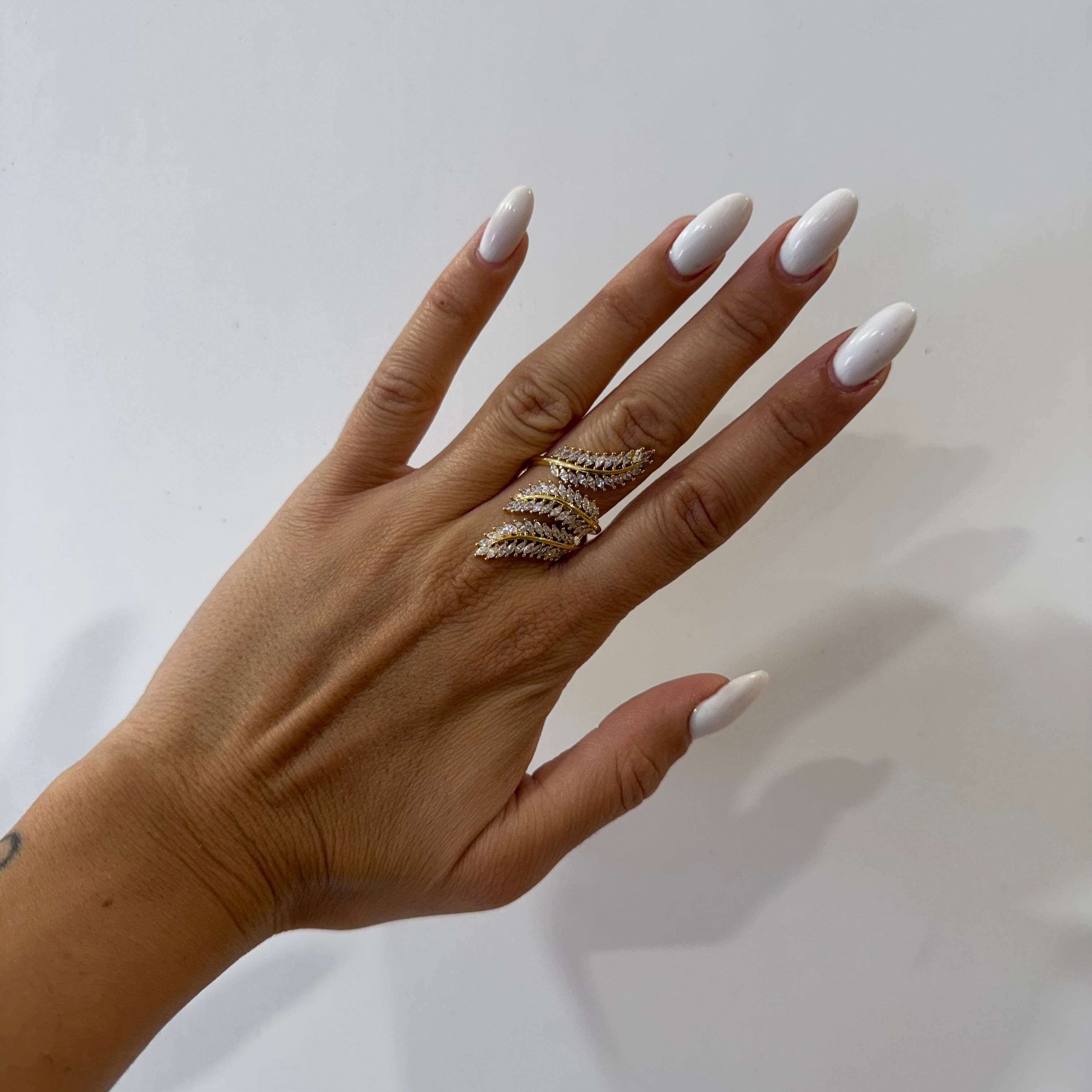 Anello Rami con Strass